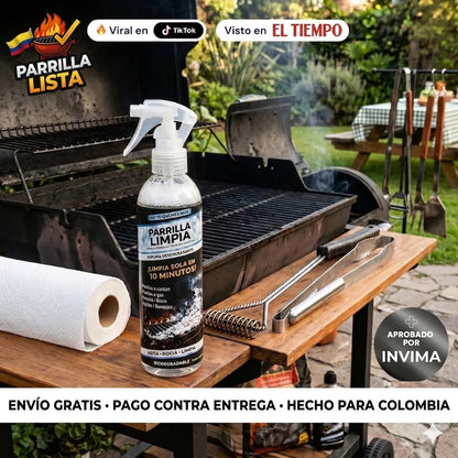 Parrilla Limpia® – No Te Quemes Más (Limpia Sola en 10 Minutos)
