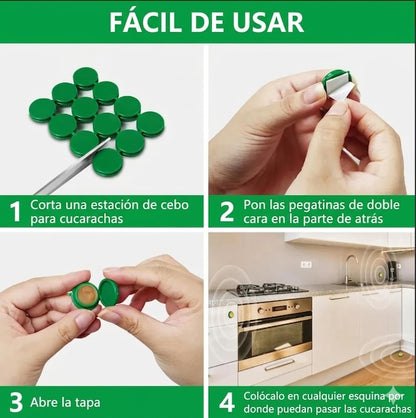 Exterminalas Hoy Mismo - Repelente de cucarachas 12/u